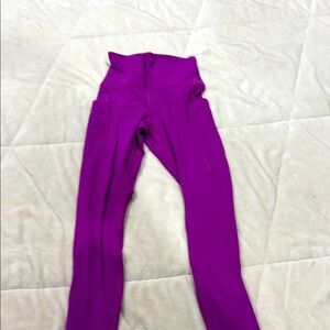 Vibrant Purple High-Waisted Leggings Lululemon